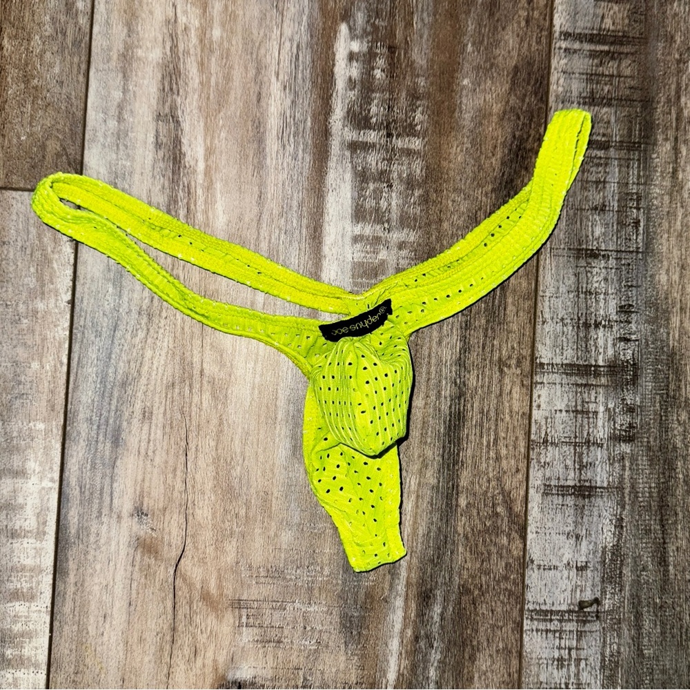 Neon Yellow/Green Thong